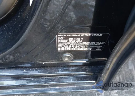 2013 BMW 535I from USA, damaged, VIN WBAFR7C57DC817192